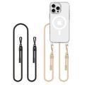 iPhone 16 Pro Max Tech-Protect FlexAir Chain MagSafe hoesje - Zwart & Taupe