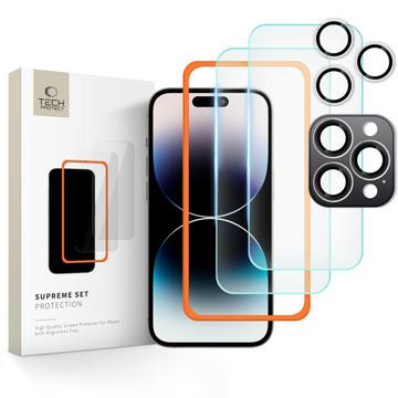 iPhone 16 Pro Max Tech-Protect Supreme Beschermingsset - Doorzichtig