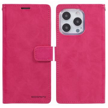 iPhone 16 Pro Mercury Goospery Blue Moon Portemonnee Hoesje - Hot Pink