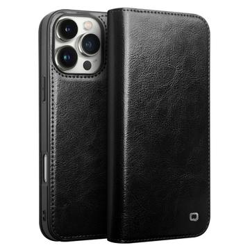 iPhone 16 Pro Qialino Classic Wallet Leren Hoesje