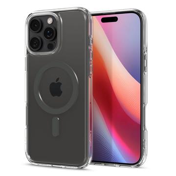 iPhone 16 Pro Spigen Ultra Hybrid Mag Hoesje - Grafiet / Doorzichtig