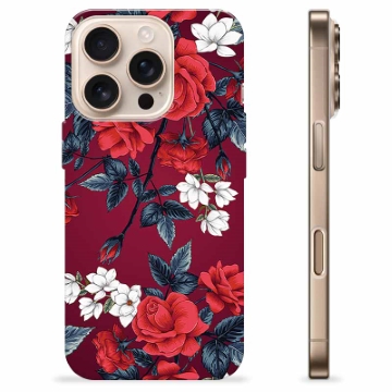 iPhone 16 Pro TPU-hoesje - Vintage Bloemen