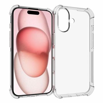 iPhone 16 Schokbestendig TPU Hoesje - Doorzichtig