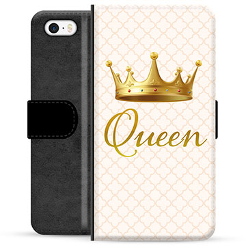 iPhone 5/5S/SE Premium Portemonnee Hoesje - Queen