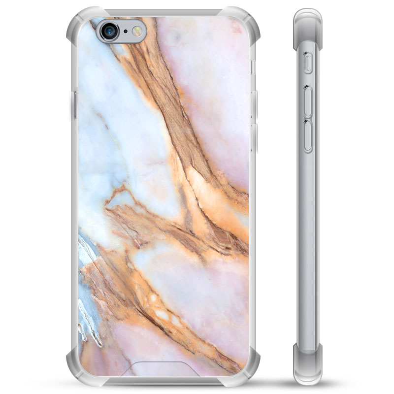 Overleven Atlas Vouwen iPhone 6/6S Hybrid Case - Elegant Marmer