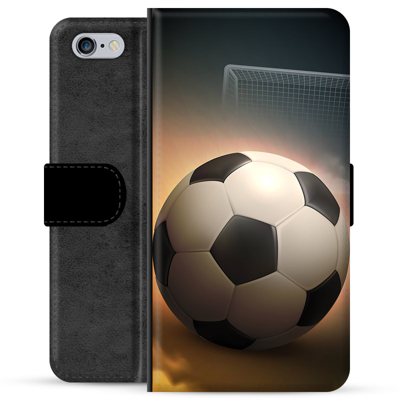 Overeenkomend vuurwerk prachtig iPhone 6/6S Premium Portemonnee Hoesje - Voetbal