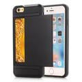 iPhone 7/8/SE (2020)/SE (2022) Hybrid Case with Sliding Card Slot - Black