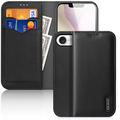 iPhone 16e Dux Ducis Hivo Wallet Leren Hoesje - Zwart