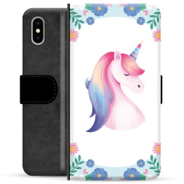 iPhone X / iPhone XS Premium Portemonnee Hoesje - Eenhoorn