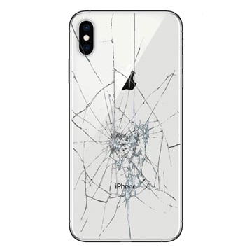 iPhone XS Back Cover Repair - Glass Only - Wit