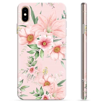 iPhone XS Max TPU-hoesje - Aquarel Bloemen