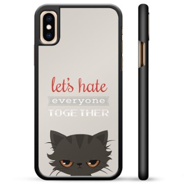 Beschermhoes voor iPhone X / iPhone XS - Angry Cat