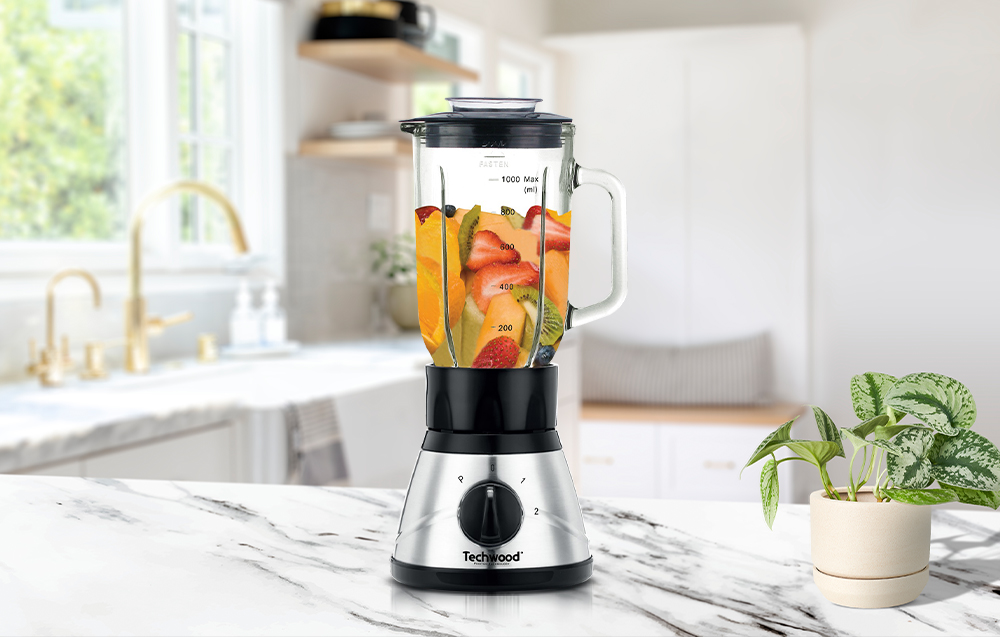 Techwood TBLI-410 Blender - 400W, 1l - Zwart/Grijs