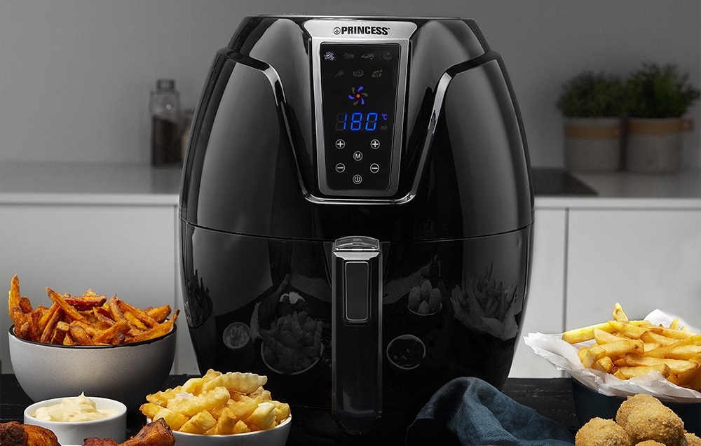 Princess 182021 XL Digitale Airfryer - 1400W, 3.2l - Zwart