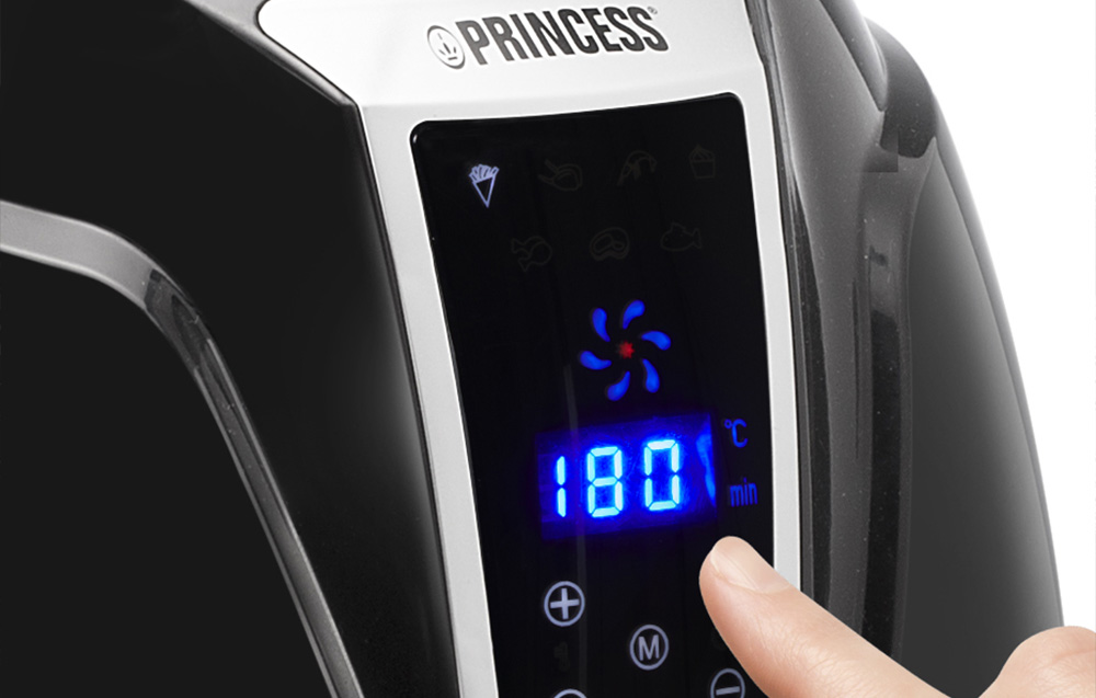 Princess 182021 XL Digitale Airfryer - 1400W, 3.2l - Zwart