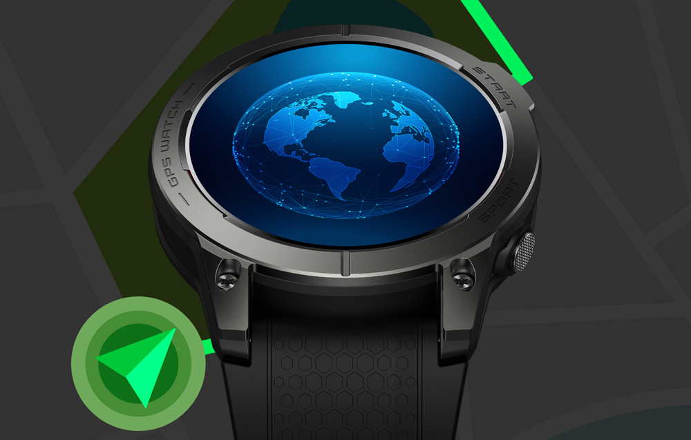 Zeblaze Stratos 3 Smartwatch met GPS, Ultra HD AMOLED-scherm - Oranje