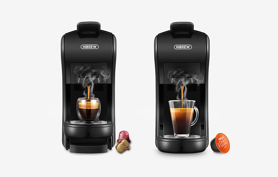 HiBREW H1A 1450W 3-in-1 capsule koffiezetapparaat