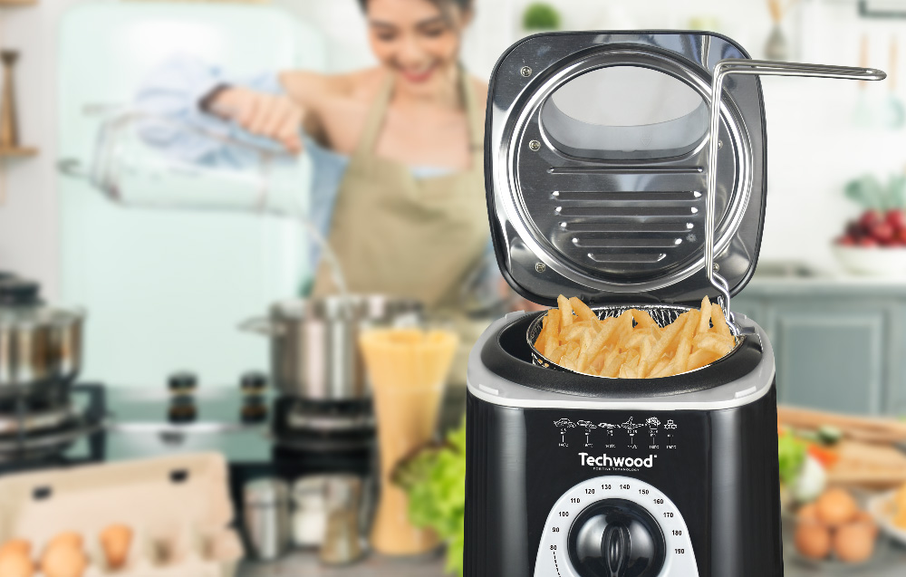 Techwood TFF-86 Friteuse, fondue 2-in-1