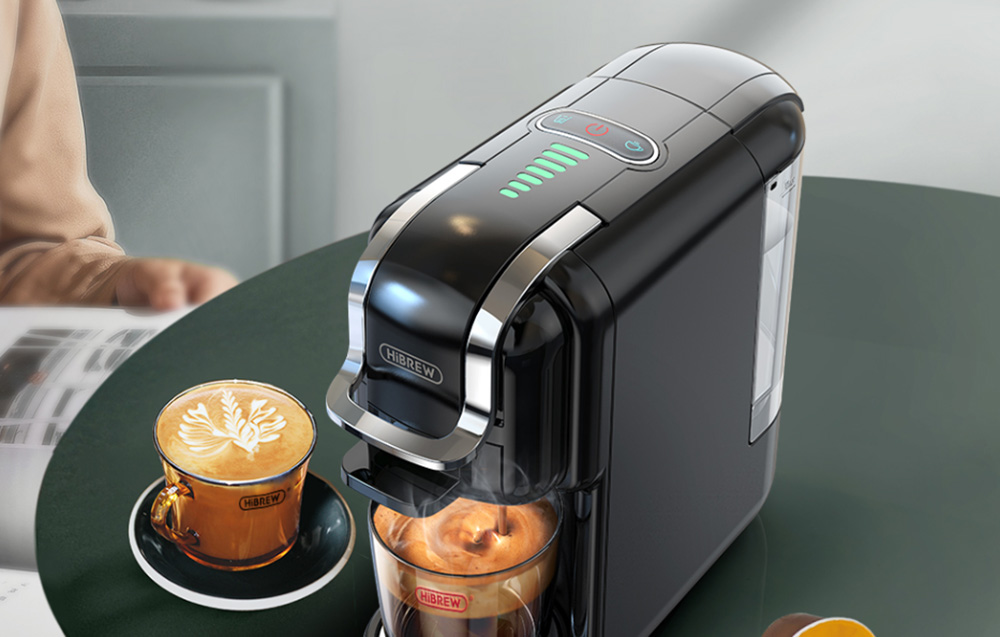 HiBREW H2B 5-in-1 capsule koffiezetapparaat - zwart