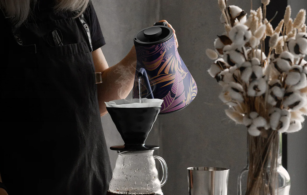 Cocinare Tropische Planten Koffie Zwanenhals Waterkoker